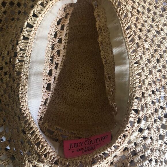 Juicy couture straw floppy hat main image 4